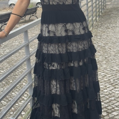 Vestido LARGO - preto