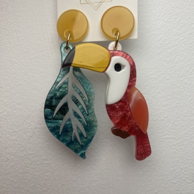 Brincos TUCANO - rosa