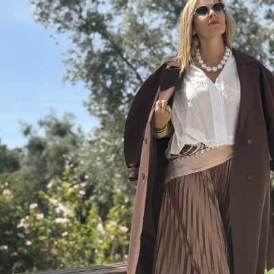 Gabardina VIVIR ASÍ (MOCHY) - castanho