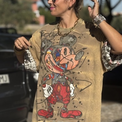 Camisola PERIÓDICO - camel