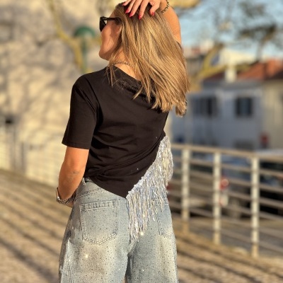 Camisola ADORNOS (LUMINA) - preta