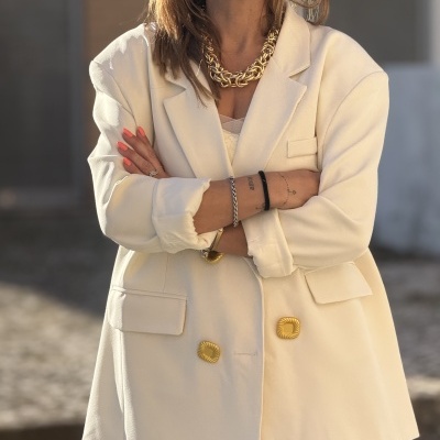 Blazer CREMALLERA (MOCHY) - branco