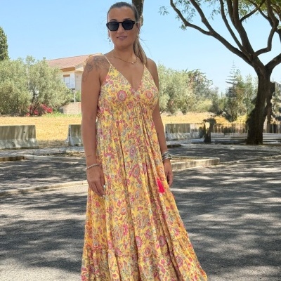 Vestido LETIZIA - mostarda