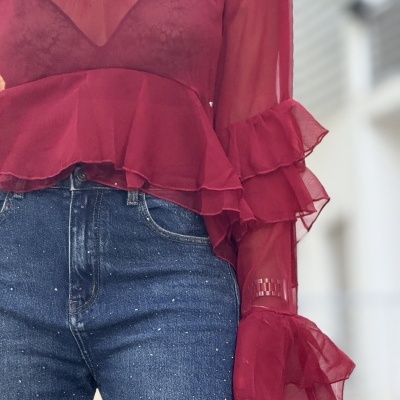 Blusa NO DUDARIA - bordeaux