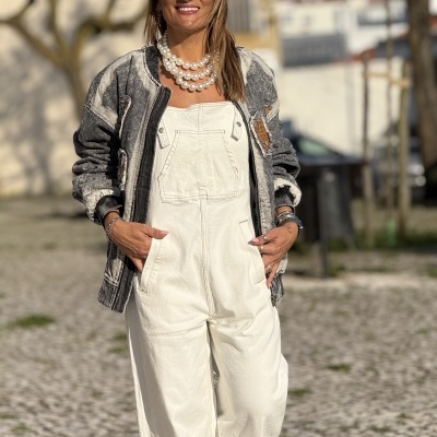 Macacão UNA DESGRACIA - pérola