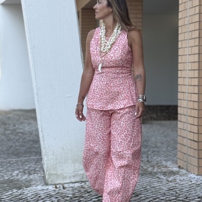 Calças ENTONCES - salmão