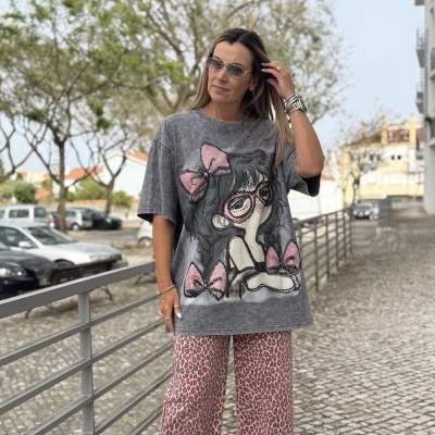 Camisola/T-shirt TORTURA - cinza