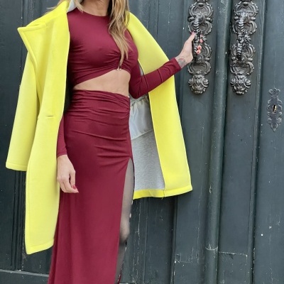 Conjunto SERPIENTE - bordeaux