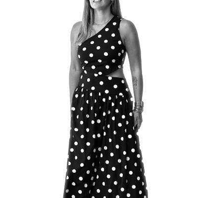Vestido EL TREN - preto/branco