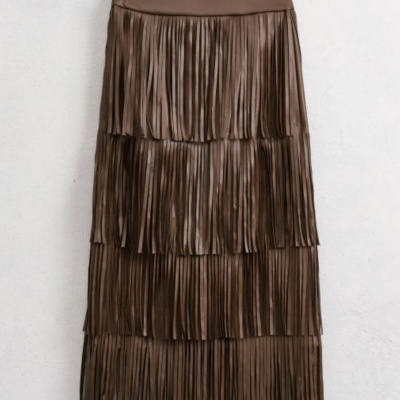 Saia ecopele LÍNEA ROJA (LUMINA) - caramelo