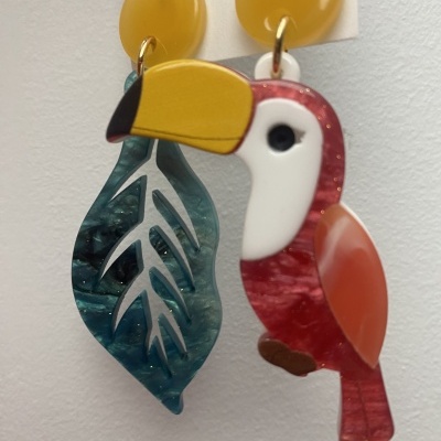 Brincos TUCANO - rosa