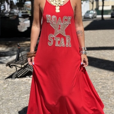 Vestido ROCK vermelho