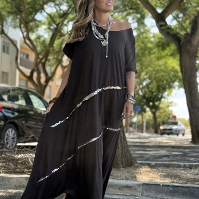 Vestido EL CAPOTE castanho