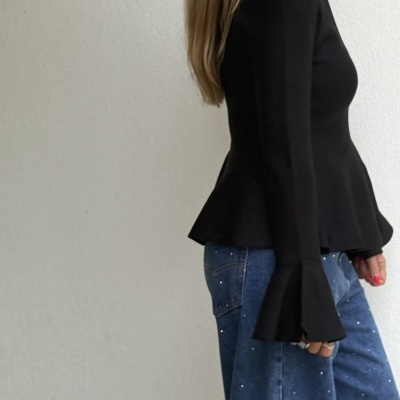 Camisola LO NECESITO -preto
