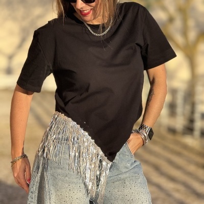 Camisola ADORNOS (LUMINA) - preta