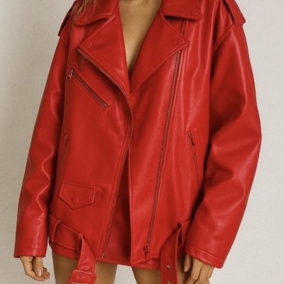 Casaco BIKER IDEAL - vermelho