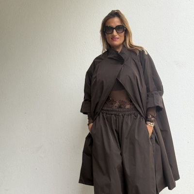 Gabardina ENCANTO - castanho