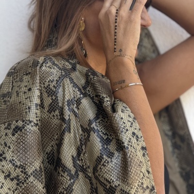 Pulseira/Anel AYUDA - preto
