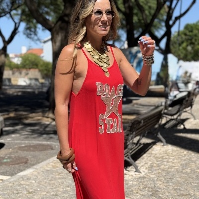 Vestido ROCK vermelho