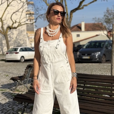 Macacão UNA DESGRACIA - pérola