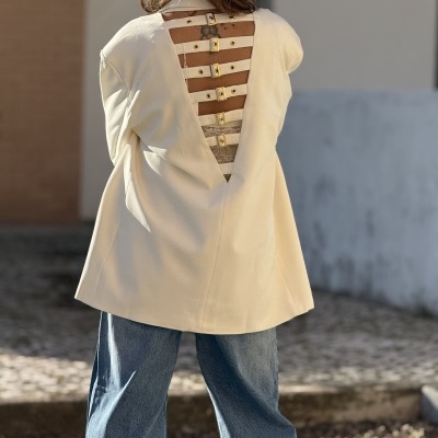 Blazer CREMALLERA (MOCHY) - branco