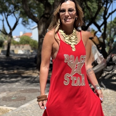 Vestido ROCK vermelho