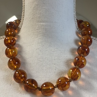 Colar BELLA (translúcido) - camel