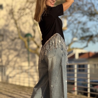 Camisola ADORNOS (LUMINA) - preta