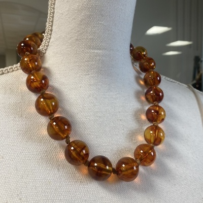 Colar BELLA (translúcido) - camel