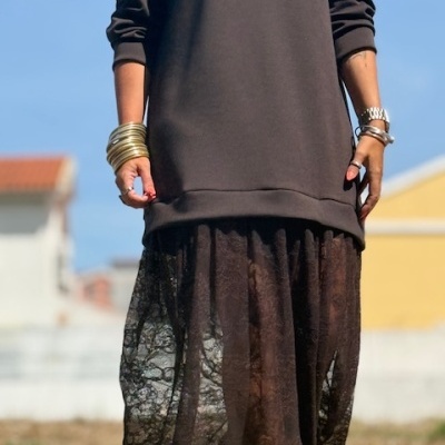 Vestido LA NIÑA - castanho