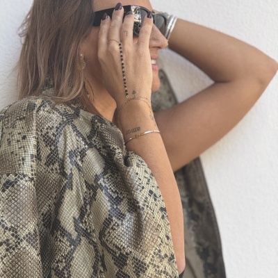 Pulseira/Anel AYUDA - preto