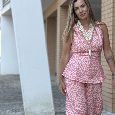 Calças ENTONCES - salmão