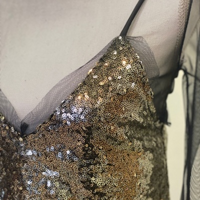 Vestido NOCHEVIEJA - dourado