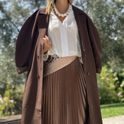 Gabardina VIVIR ASÍ (MOCHY) - castanho