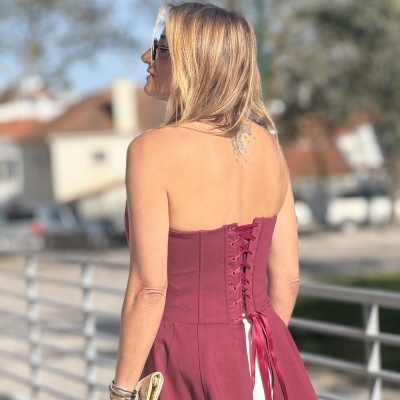 Top ME CANSO DE ESPERAR - bordeaux (MOCHY)
