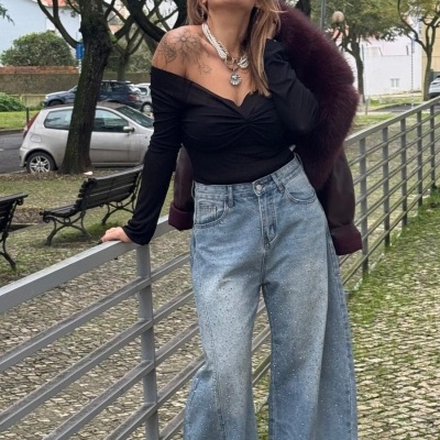 Calças ganga QUIÉN ERAS TÚ