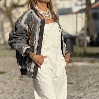 Macacão UNA DESGRACIA - pérola