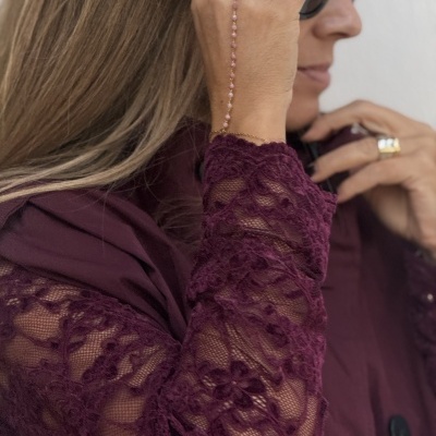 Pulseira/Anel AYUDA - rosa
