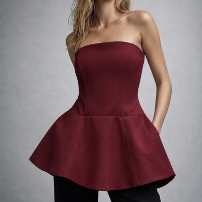 Top ME CANSO DE ESPERAR - bordeaux (MOCHY)