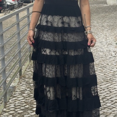 Vestido LARGO - preto
