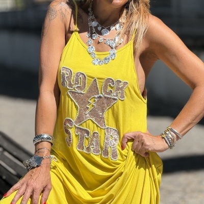 Vestido ROCK amarelo