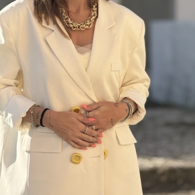 Blazer CREMALLERA (MOCHY) - branco