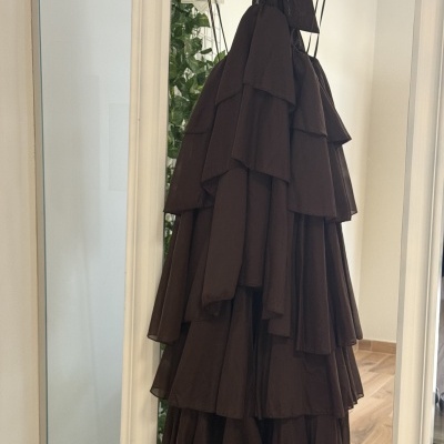 Vestido MUCHOS LUGARES - castanho