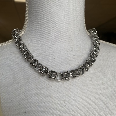 Colar ROLLO (médio) - prata