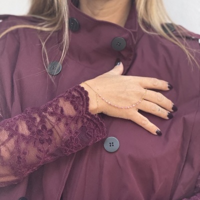 Pulseira/Anel AYUDA - rosa