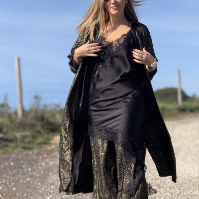 Calças ME PONGO BORRACHA - dourado