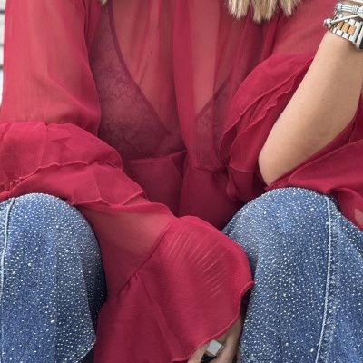 Blusa NO DUDARIA - bordeaux