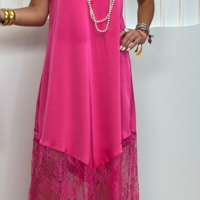 Vestido ROSALÍA - rosa fúcsia