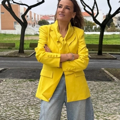 Blazer EN TUS MANOS (LUMINA) - amarelo
