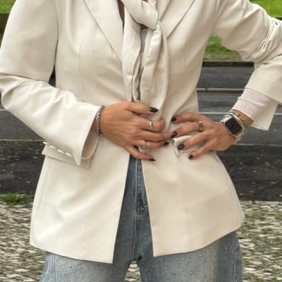 Blazer EN TUS MANOS (LUMINA) - branco